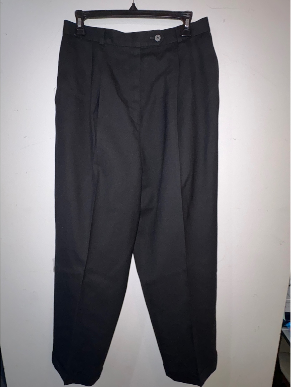 Talbots Black Wool Dress Pants Size 12 Petite